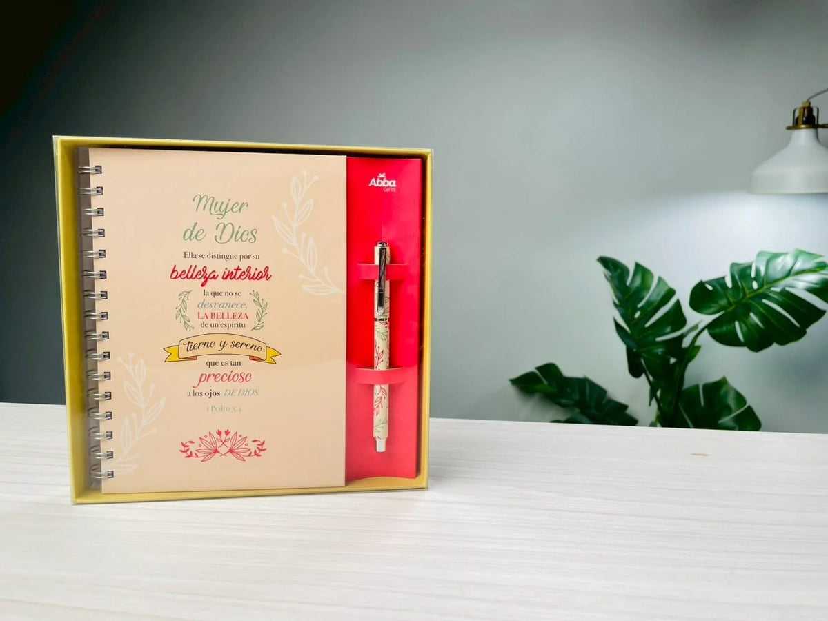 Set Libreta con Bolígrafo — Fe, Amor y Propósito