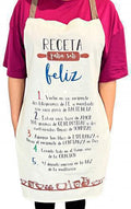 Delantal para Mujer - Receta para Ser Feliz
